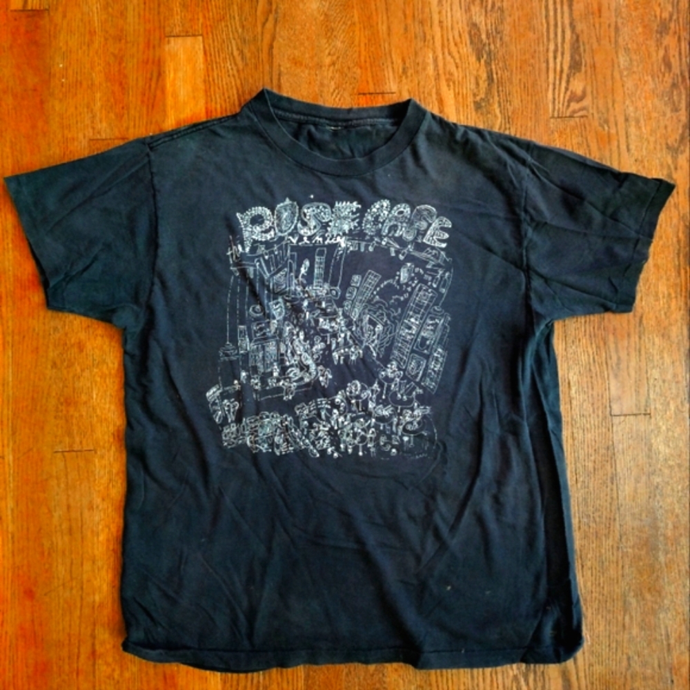 Vintage Rose Cafe Graphic Men's T-Shirt - Rare - 1985 - Venice - California